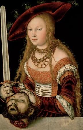 Lucas  Cranach Judith with the head of Holofernes Norge oil painting art